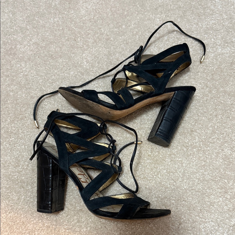 Sam Edelman Black Strappy Women's heels